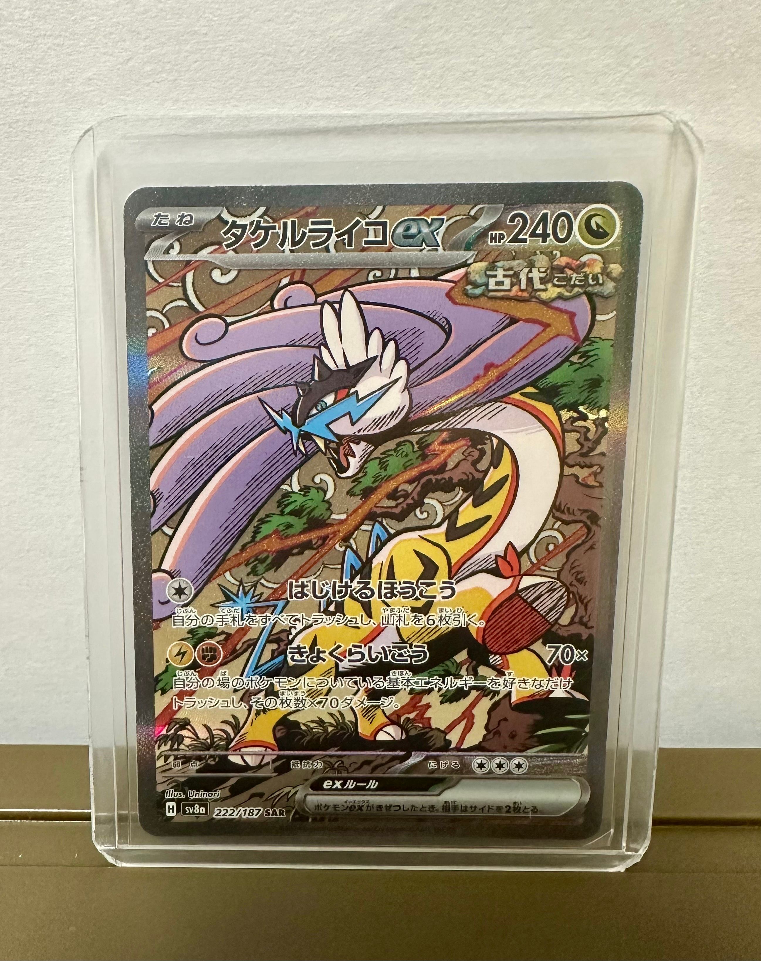 タケルライコex SAR [SV8a 222/187](ハイクラスパック「テラスタルフェスex」)