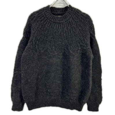 バトナー BN-21FM-054 ブラック SPREAD ALAN CREW NECK アランクルーネックニット 3