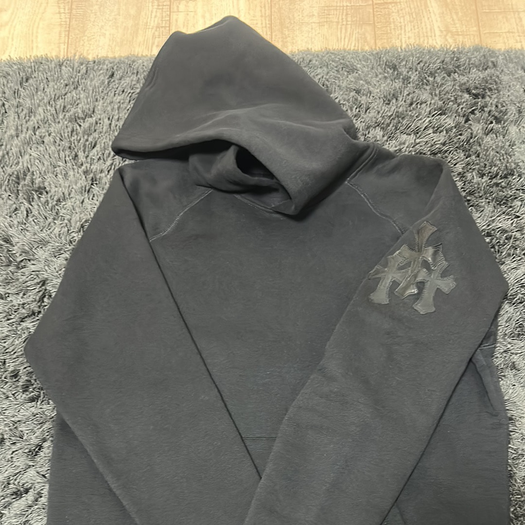 Chrome Hearts Y Not Cross Patch Hoodie "Black"