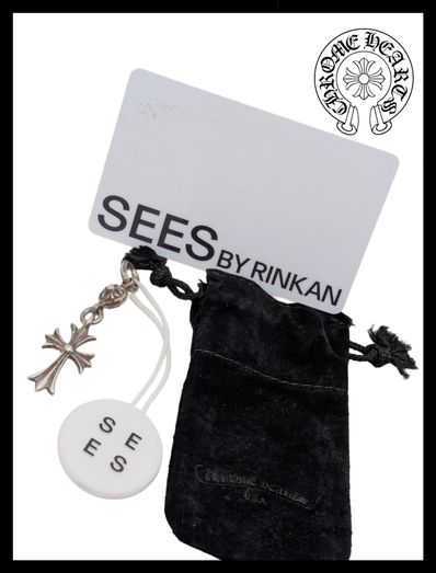 Chrome Hearts 1 Ball Tiny CH Cross Charm "Silver"