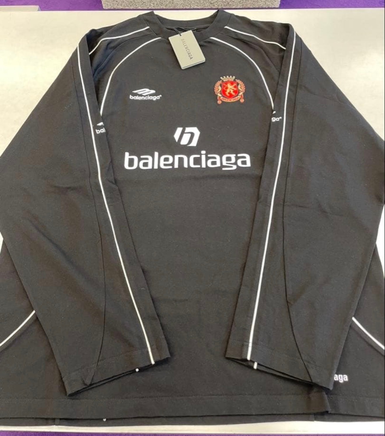 BALENCIAGA 長袖シャツ　PARIS SOCCER メンズ