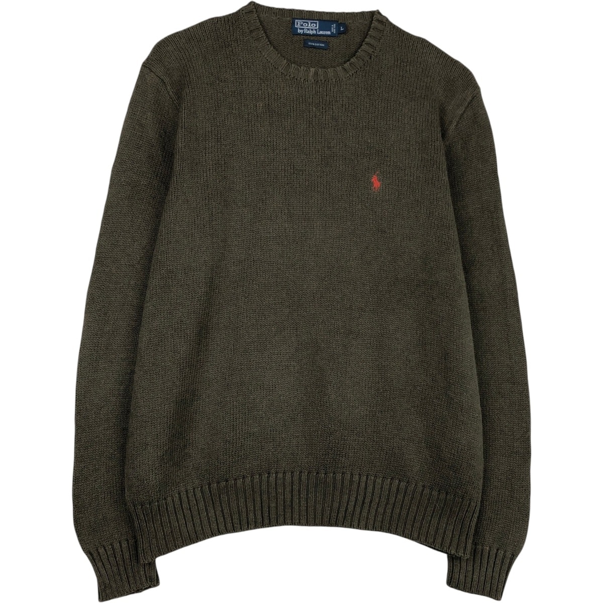 古着 ラルフローレン Ralph Lauren POLO by Ralph Lauren コットンニットセーター メンズL相当/eaa637166