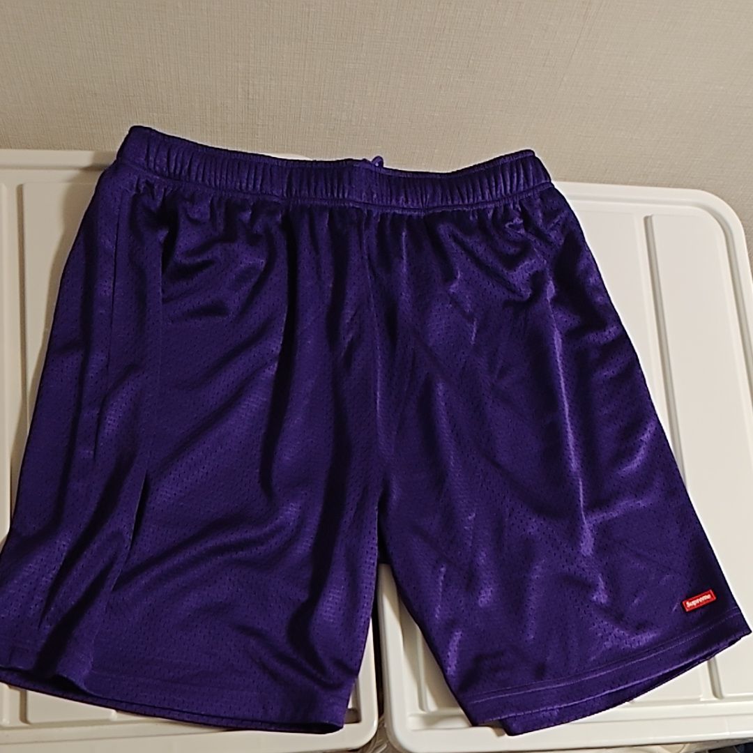 Supreme Small Box Baggy Mesh Short "Purple"