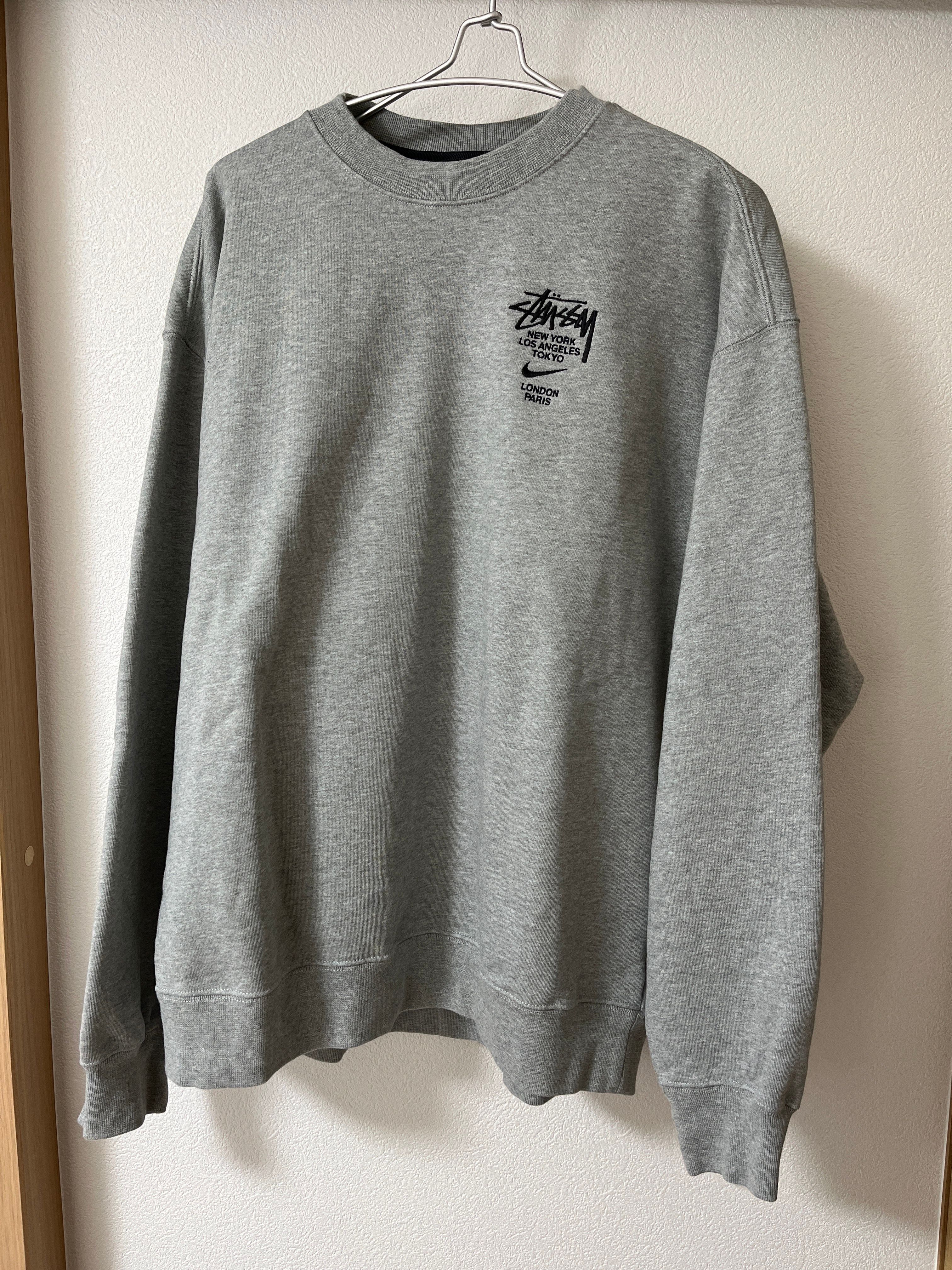 Nike x Stussy International Crewneck Sweatshirt (US Size) "Grey" DC4198-050