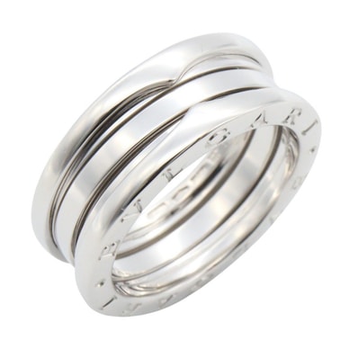 ブルガリ BVLGARI B-zero1 ビーゼロワン リング 3バンド リング・指輪 ジュエリー K18WG(ホワイトゴールド) メンズ レディース シルバー系 346583 【中古】