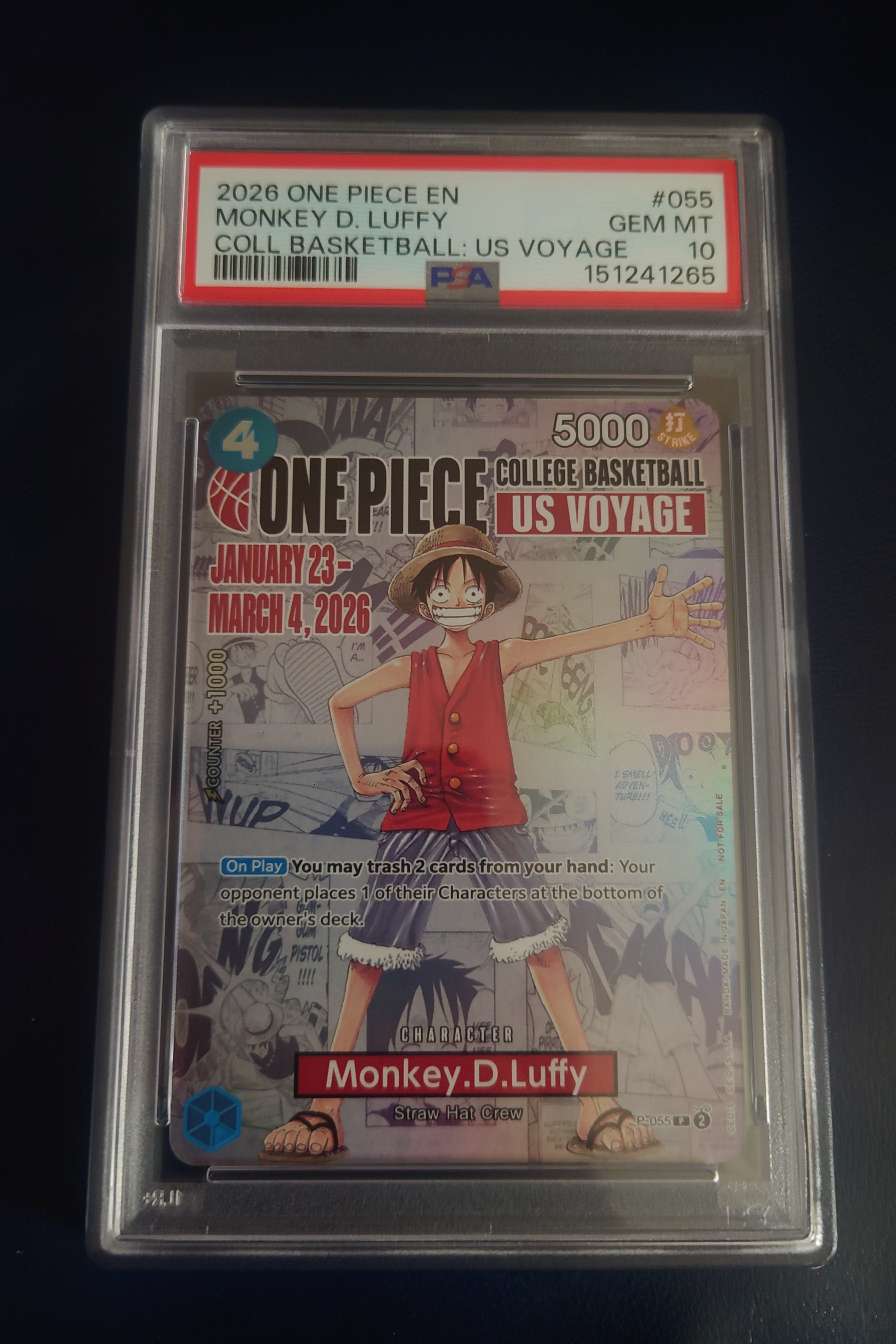 PSA10】モンキー・D・ルフィ P [P-061] (ONE PIECEカードゲーム