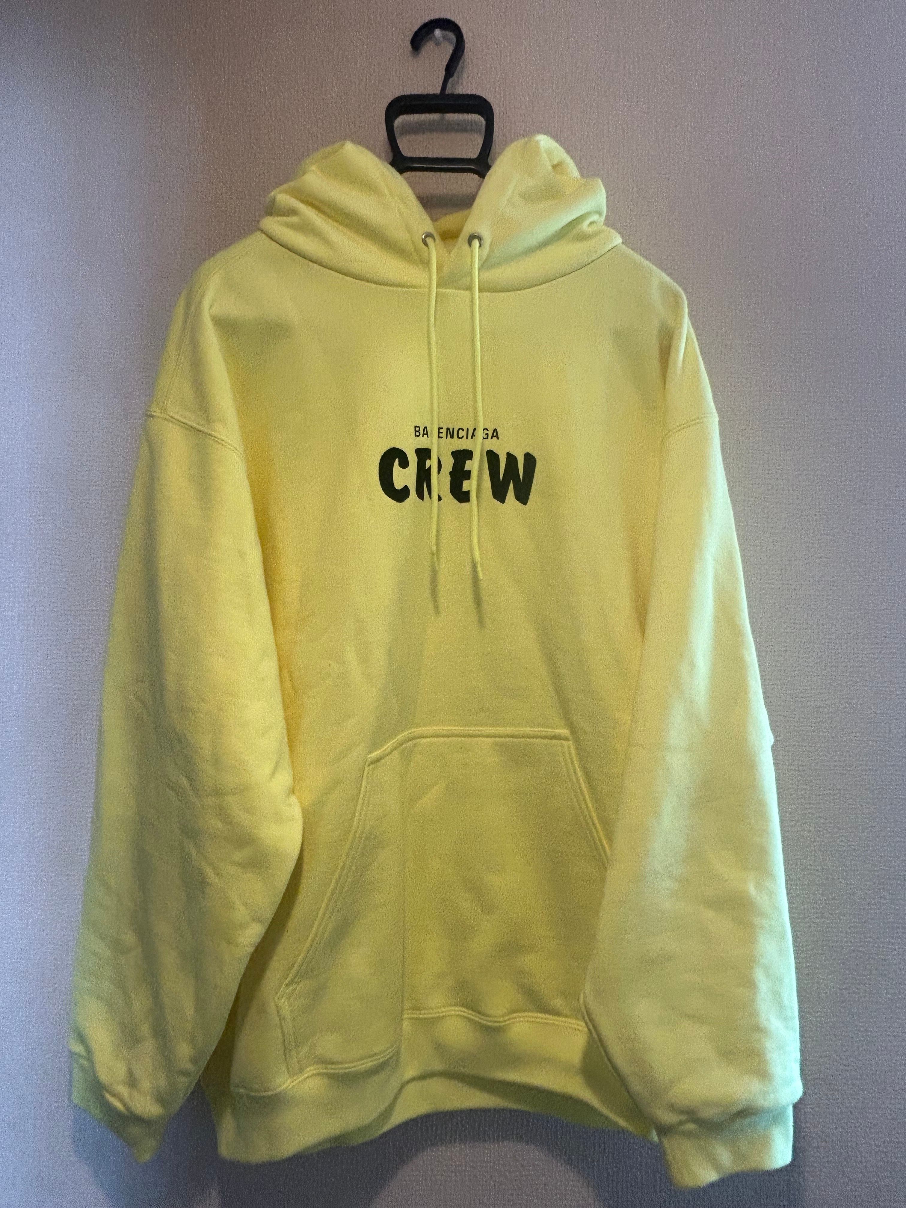 BALENCIAGA Crew Oversize Hoodie "Yellow"
