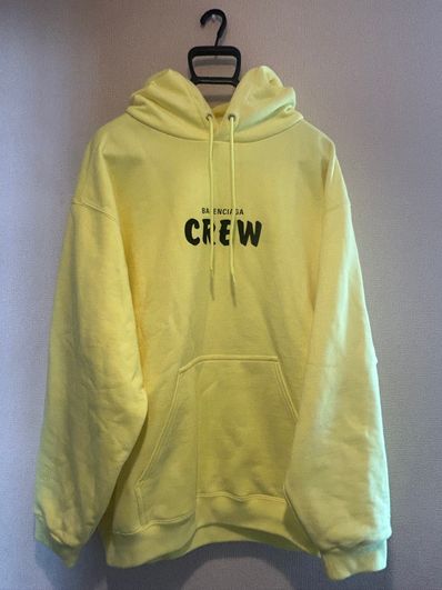 BALENCIAGA Crew Oversize Hoodie "Yellow"
