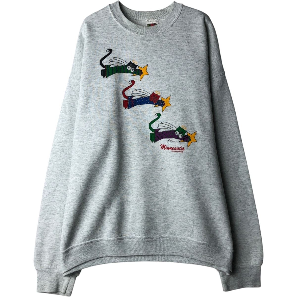 古着 90年代 フルーツオブザルーム FRUIT OF THE LOOM BEST プリントスウェットシャツ トレーナー USA製 メンズXL相当 ヴィンテージ/eaa629860