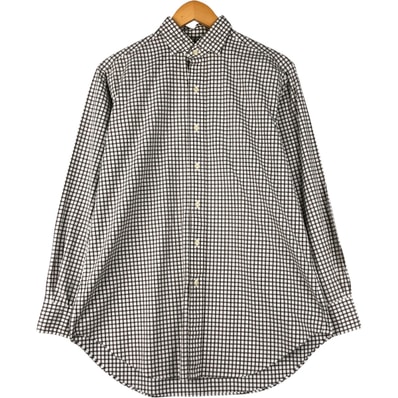 古着 ラルフローレン Ralph Lauren POLO by Ralph Lauren ESTATE ワイドカラー 長袖 チェックシャツ メンズM相当/eaa600185