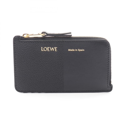 ロエベ LOEWE DUET カードケース アクセサリー レザー レディース ブラック系 C612Z40X011100 【新品】