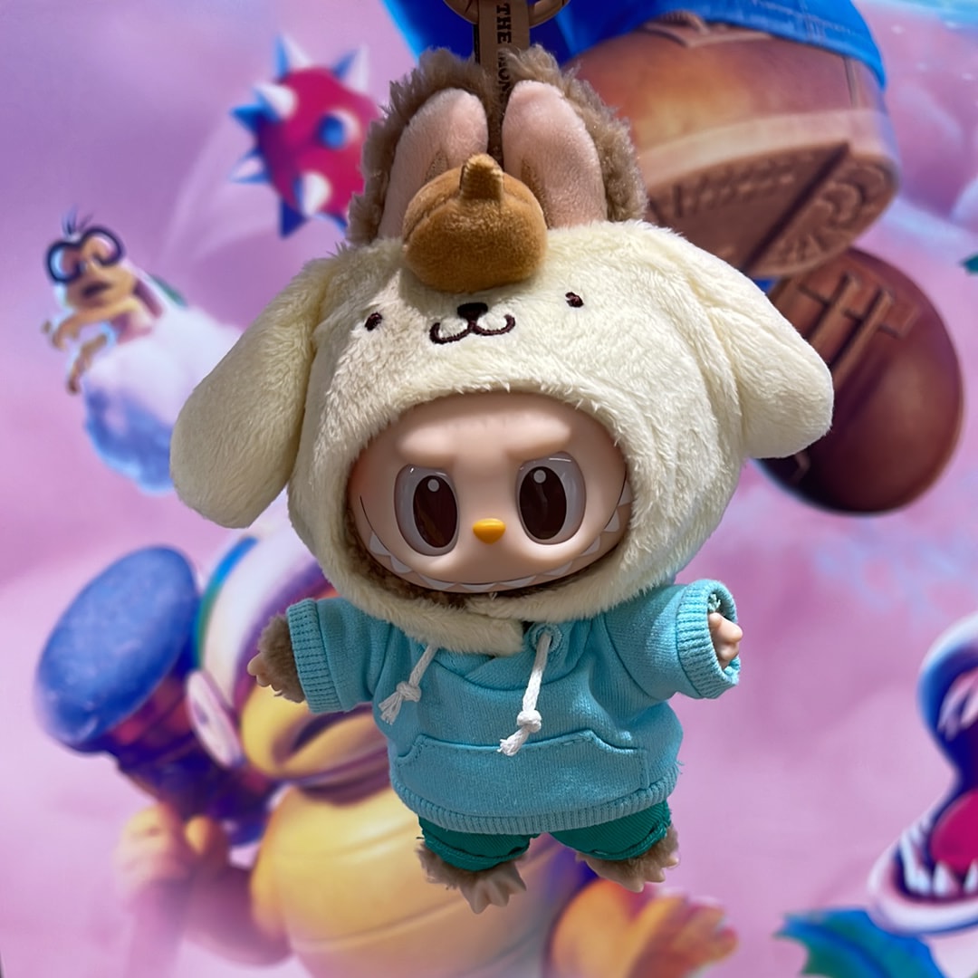 POP MART THE MONSTERS (Labubu) x Hello Kitty and Friends Series-Vinyl Plush Pendant Blind Box POMPOMPURIN