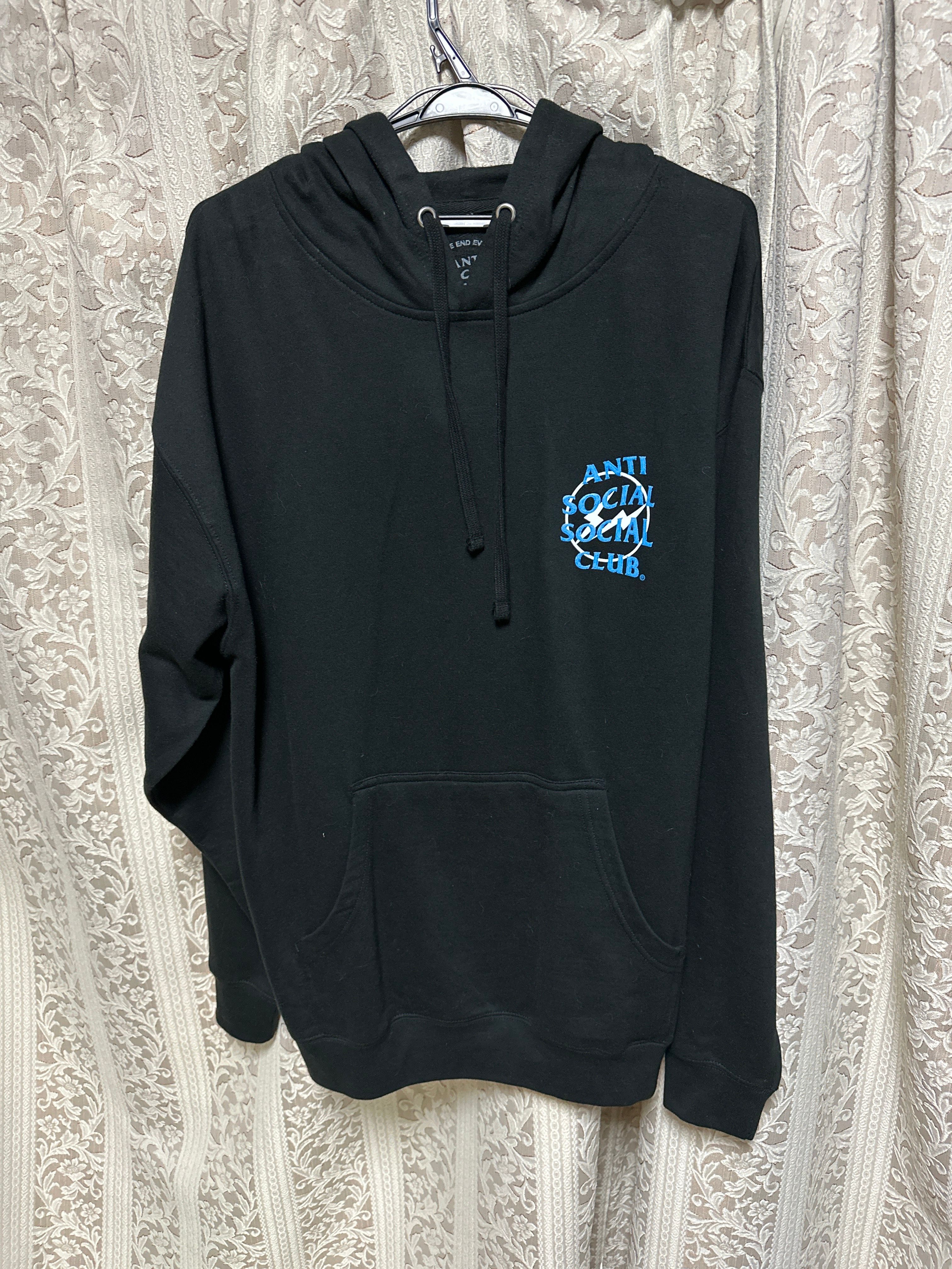 ANTI SOCIAL SOCIAL CLUB x FRAGMENT Precious Petals Black Hoodie "Blue"