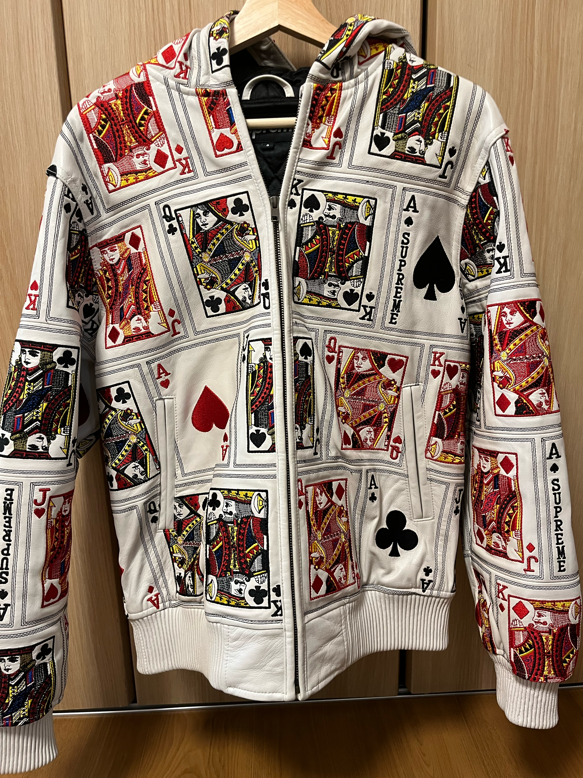 希少 Supreme Court Cards Leather Jack
