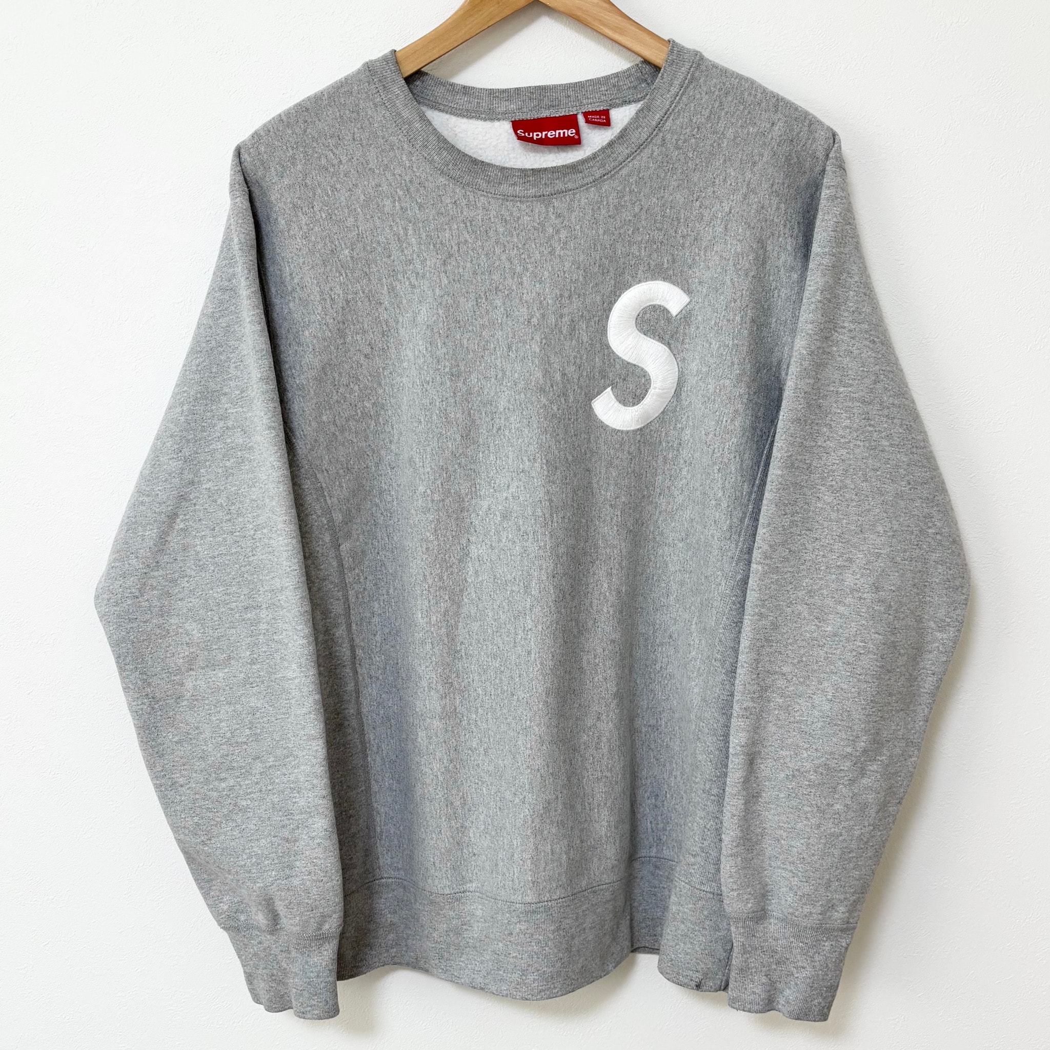 Supreme S Logo Crewneck シュプリーム Sロゴ クルーネック グレー