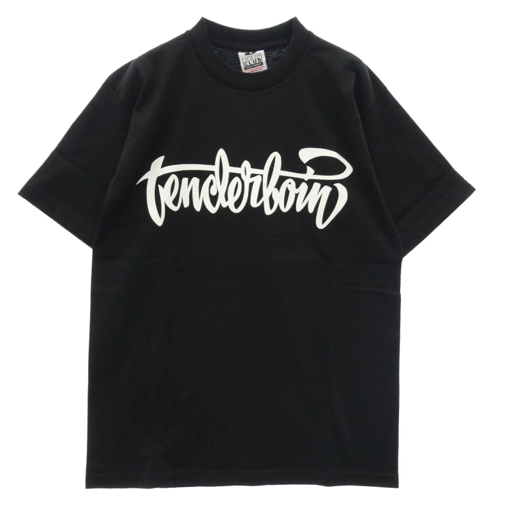 TENDERLOIN テンダーロイン TEE SP ロゴプリント PRO CLUB プロクラブ 半袖 Tシャツ ブラック ブラック系 M【極上美品】【中古】