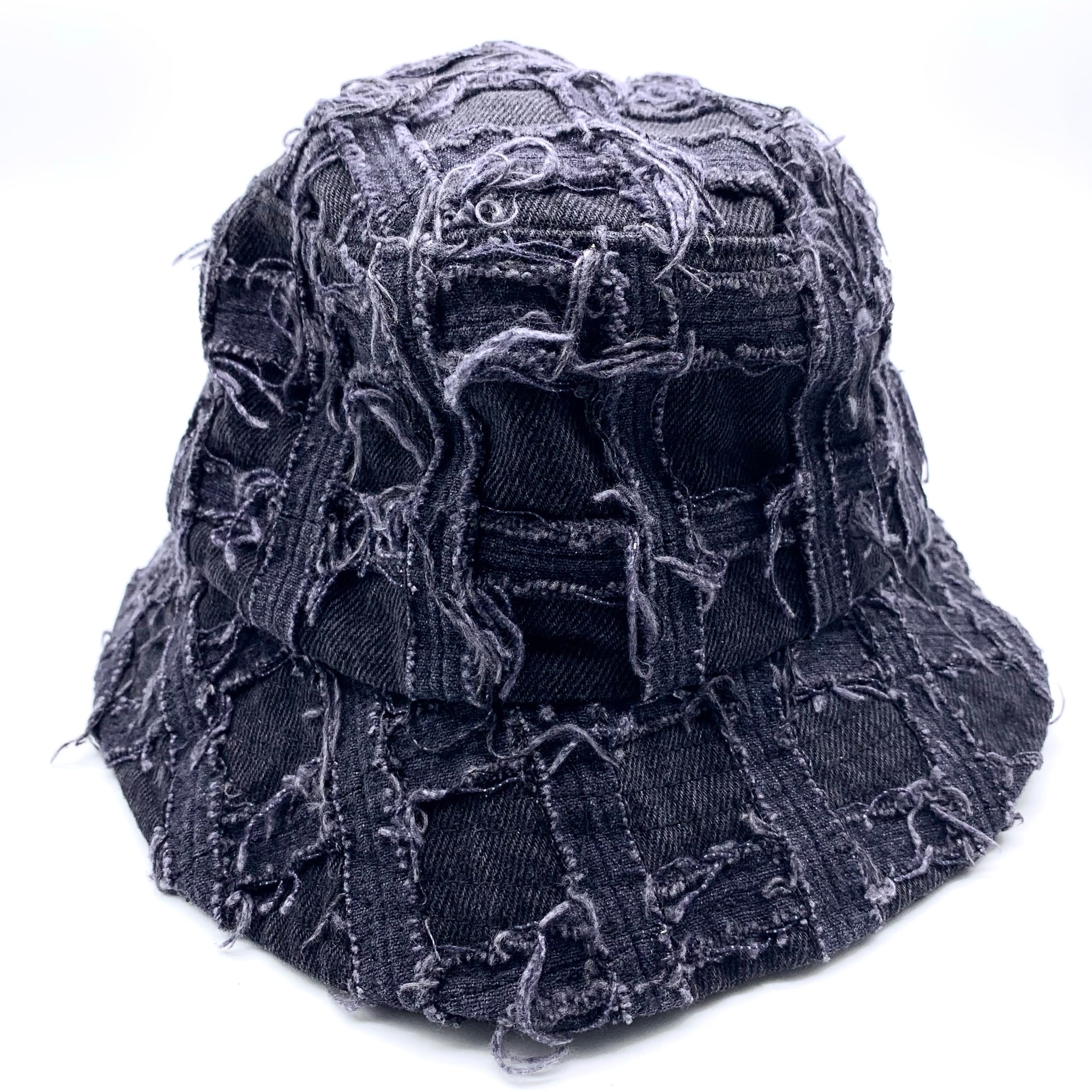 Supreme Frayed Patchwork Denim Crusher "Washed Black"