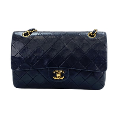 シャネル CHANEL ラムスキン マトラッセ25 ダブルフラップ ショルダーバッグ【中古】