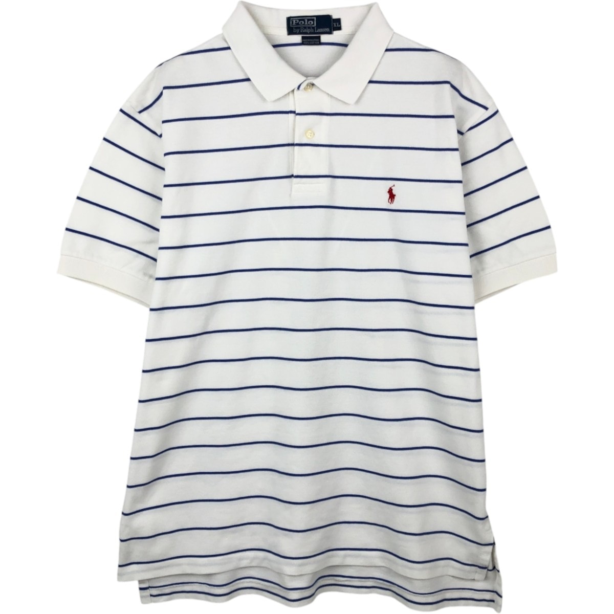 古着 ラルフローレン Ralph Lauren POLO by Ralph Lauren 半袖 ボーダー ポロシャツ メンズXL相当/eaa628055