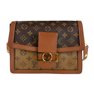 ルイ ヴィトン LOUIS VUITTON ショルダーバッグ モノグラム リバース ドーフィーヌMM/モノグラム リバース ブラウン レディース M45958【中古】 z10250