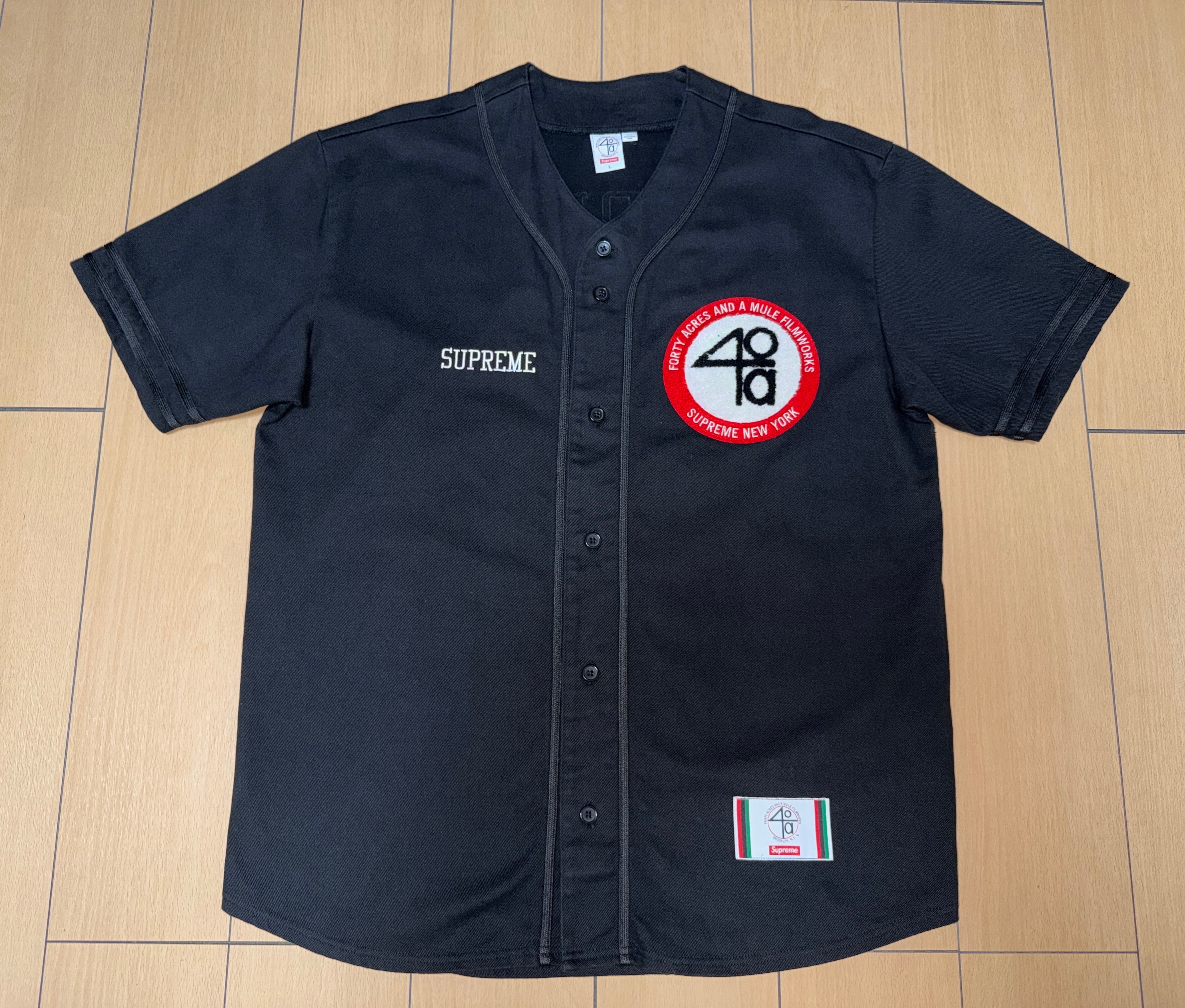 Supreme x 40 Acres Twill Baseball Jersey 
