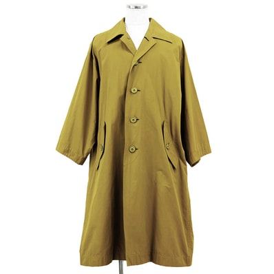 ISSEY MIYAKE イッセイミヤケ コート サイズ M メンズ WINDCOAT バルマカーン ステンカラー スプリング コットン ナイロン アウター マスタードイエロー 黄色 日本製