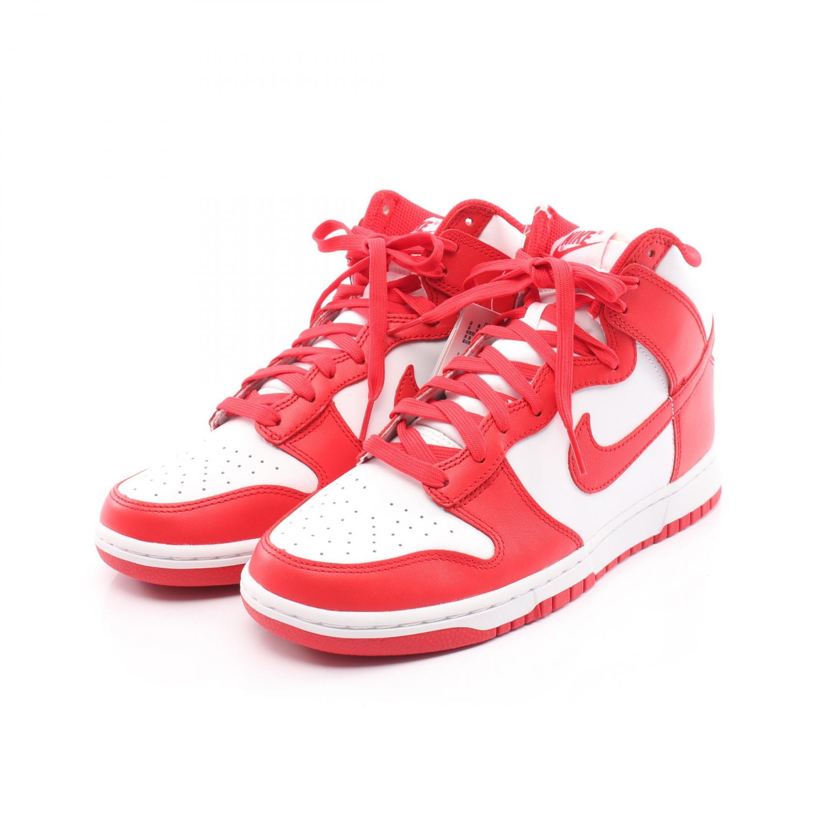 ナイキ NIKE NIKE DUNK HI RETRO スニーカー 靴 レザー メンズ レッド系 / ホワイト系 DD-1399-106 【中古】