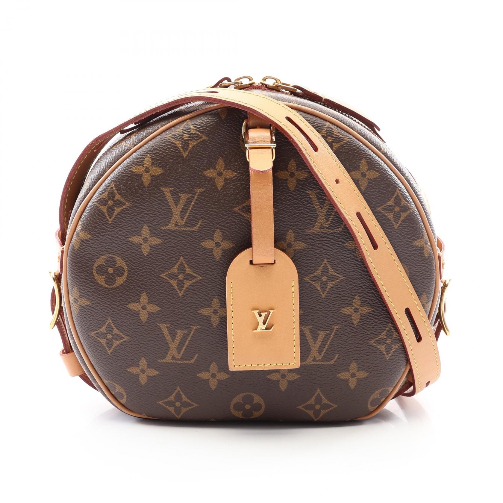 ルイ・ヴィトン LOUIS VUITTON ボワット シャポー スープルMM モノグラム ショルダーバッグ バッグ PVCコーティングキャンバス レザー レディース ブラウン系 M45647 【中古】