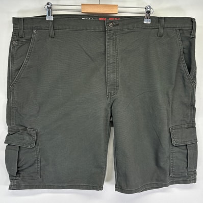 古着 ディッキーズ Dickies ショートパンツ ダック カーゴ ワンポイント ハーフ 半ズボン 短パン 大きいサイズ w46 ダークグレー系 メンズ