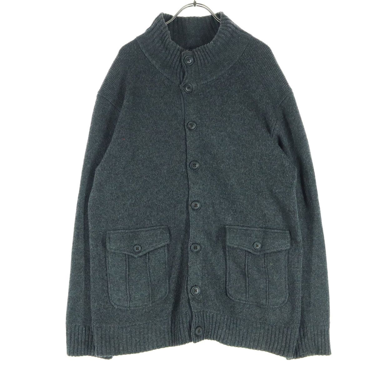 GAP ギャップ 長袖 ニットカーディガン L グレー