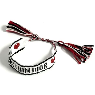 【新品同様】ディオール レディース ミサンガ ブレスレット ビーズ フリーサイズ