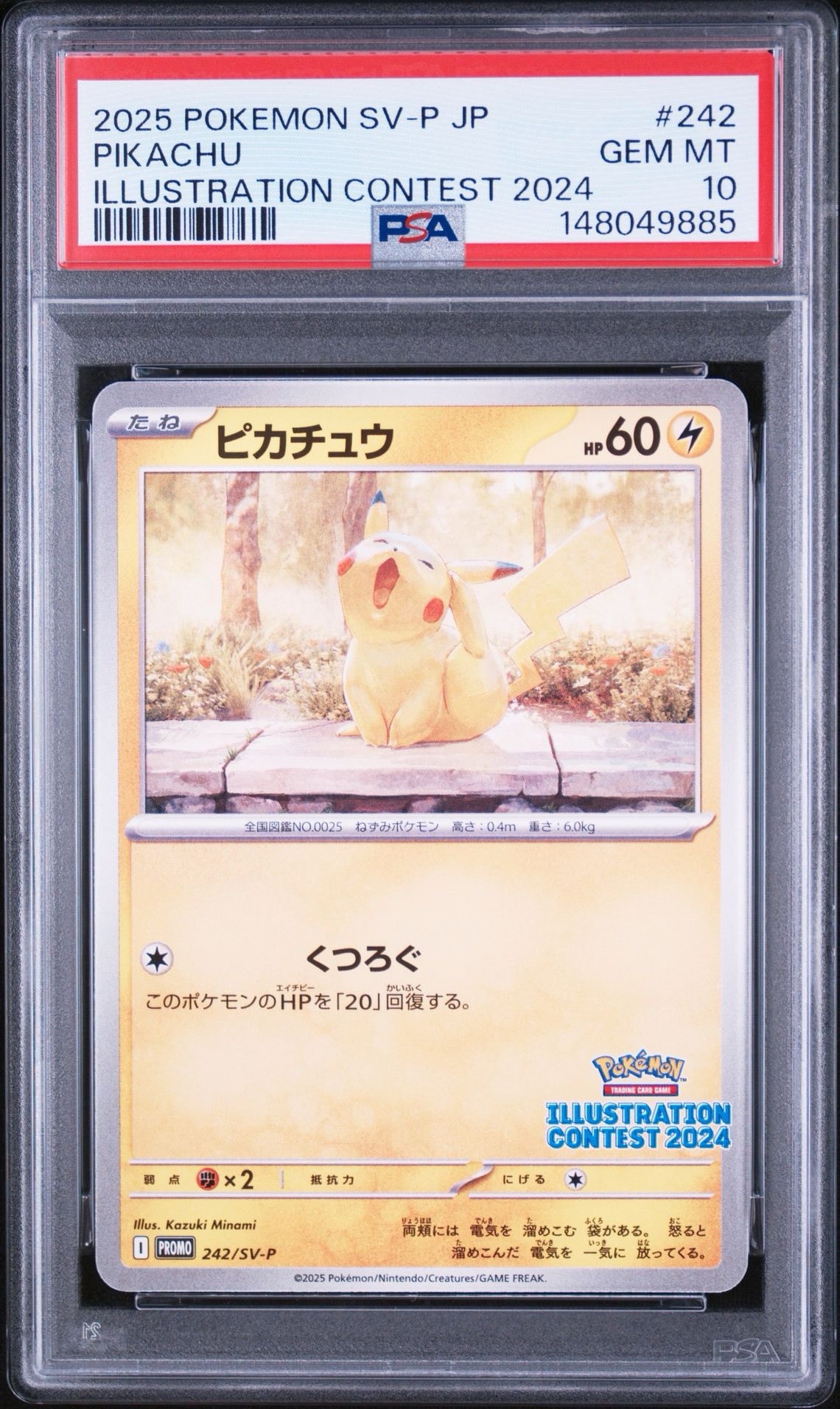 ピカチュウ [SV-P 242](プロモカードパック「イラストレーションコンテスト 2024 受賞作品プロモカード化記念キャンペーン」)