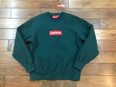 Supreme Box Logo Crewneck "Dark Pine" (22FW)