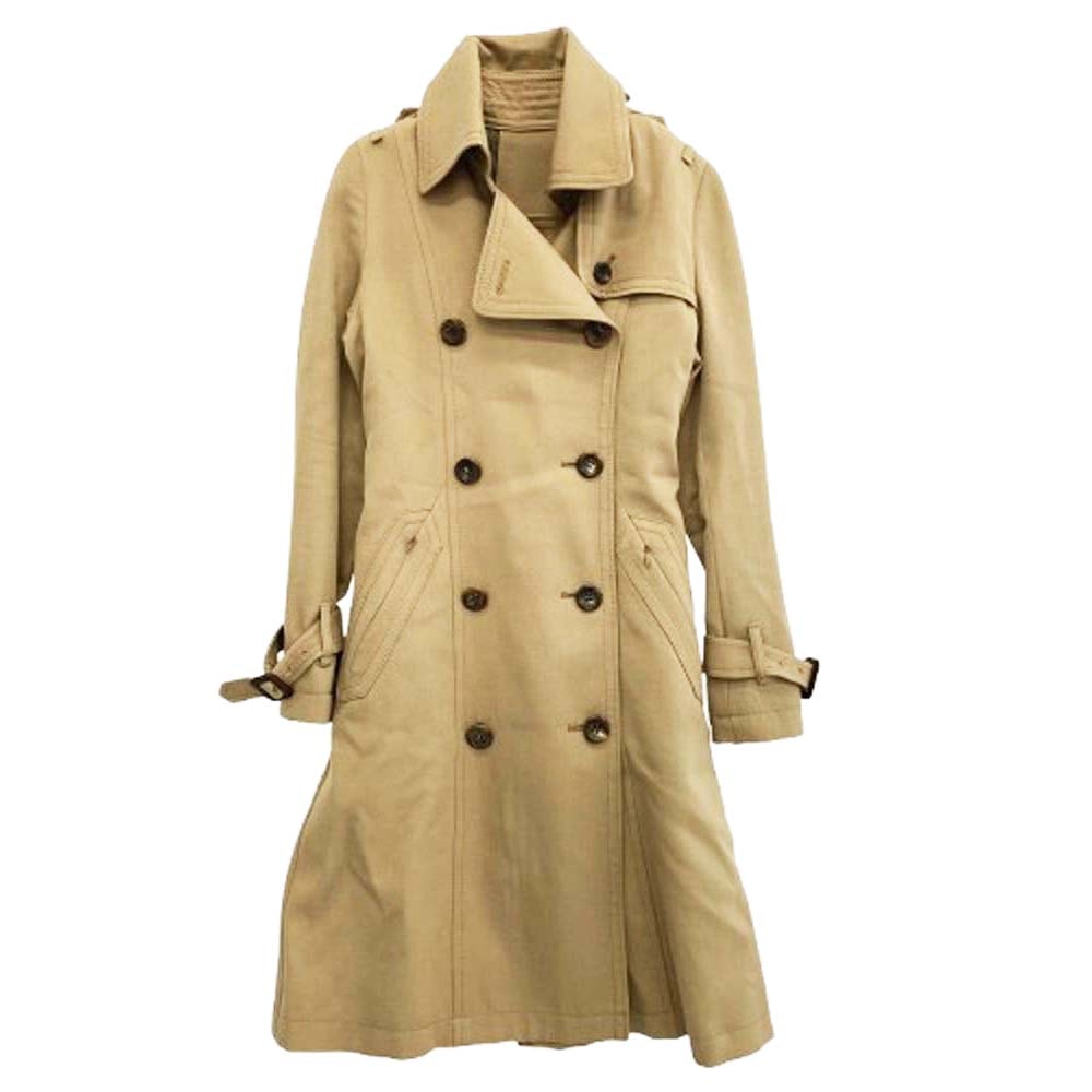HYSTERIC GLAMOUR ヒステリックグラマー トレンチコート 3AC-1911 HYSTERICS ウール トレンチコート ブラウン系 S【中古】
