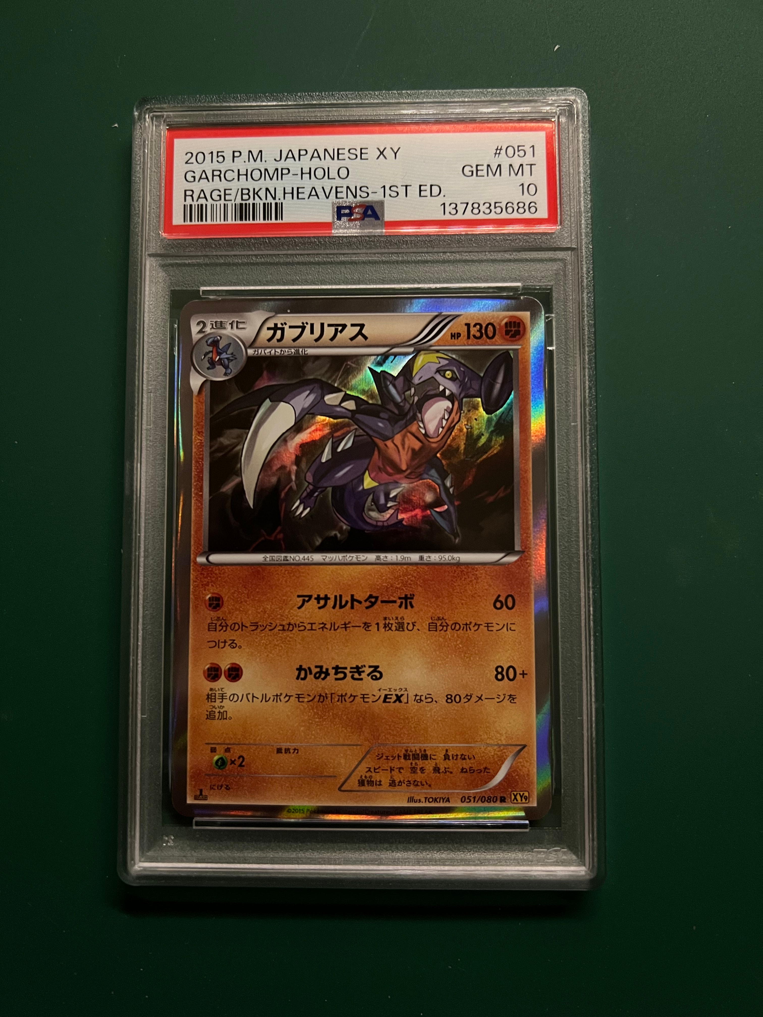 ガブリアス R :1ED [XY9 051/080](拡張パック「破天の怒り」)