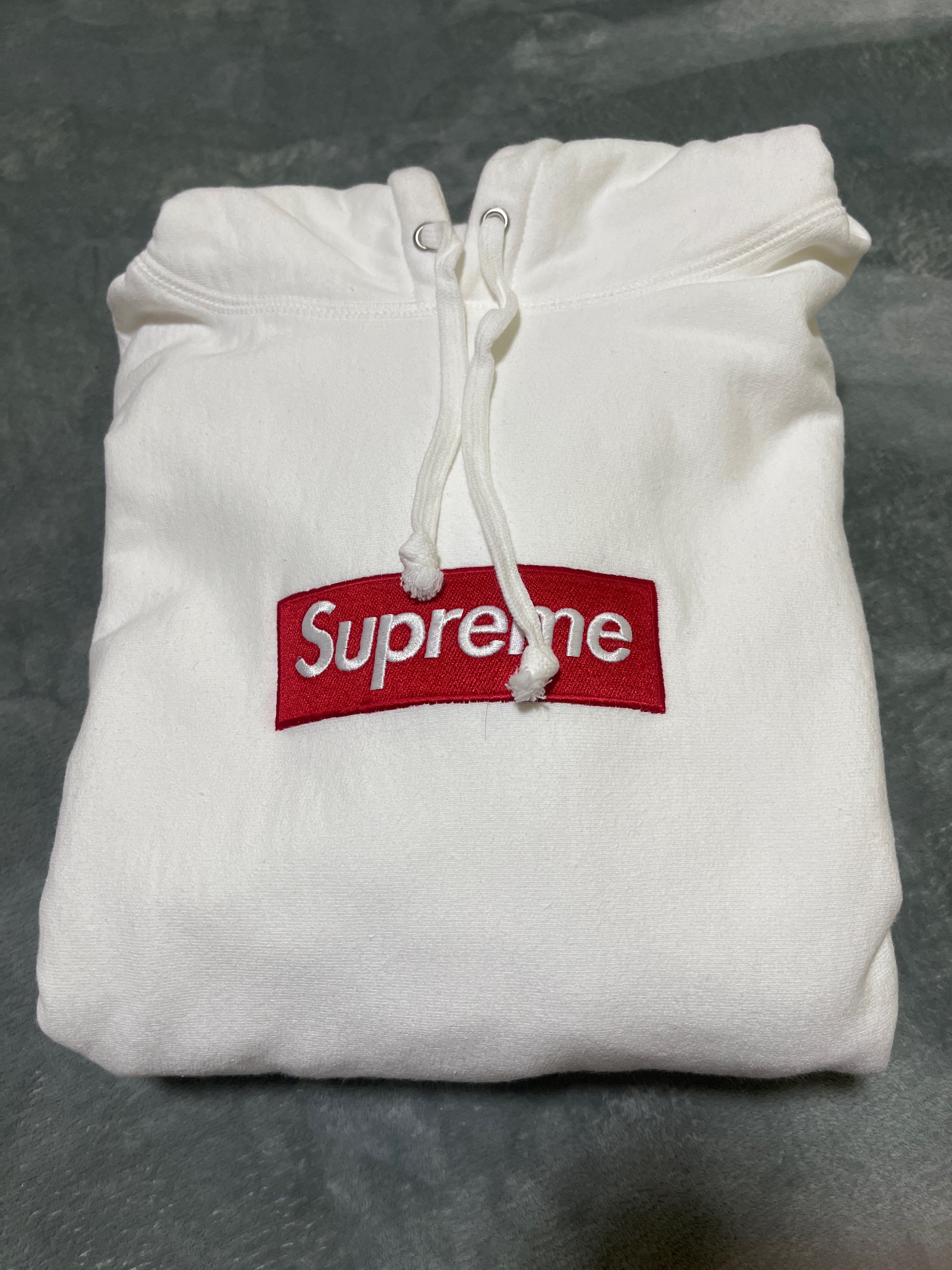 Supreme Box Logo Hooded Sweatshirt "White" (21FW)