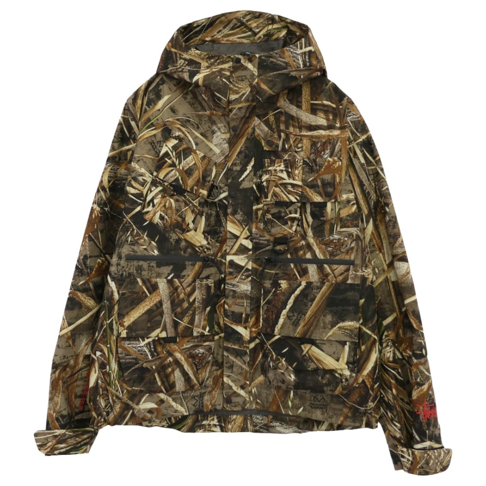 STUSSY ステューシー マウンテンパーカー GORE-TEX WADING SHELL CAMO JACKET ゴアテックス シェル カモフラ マウンテンパーカー ジャケット マルチカラー系 S【中古】