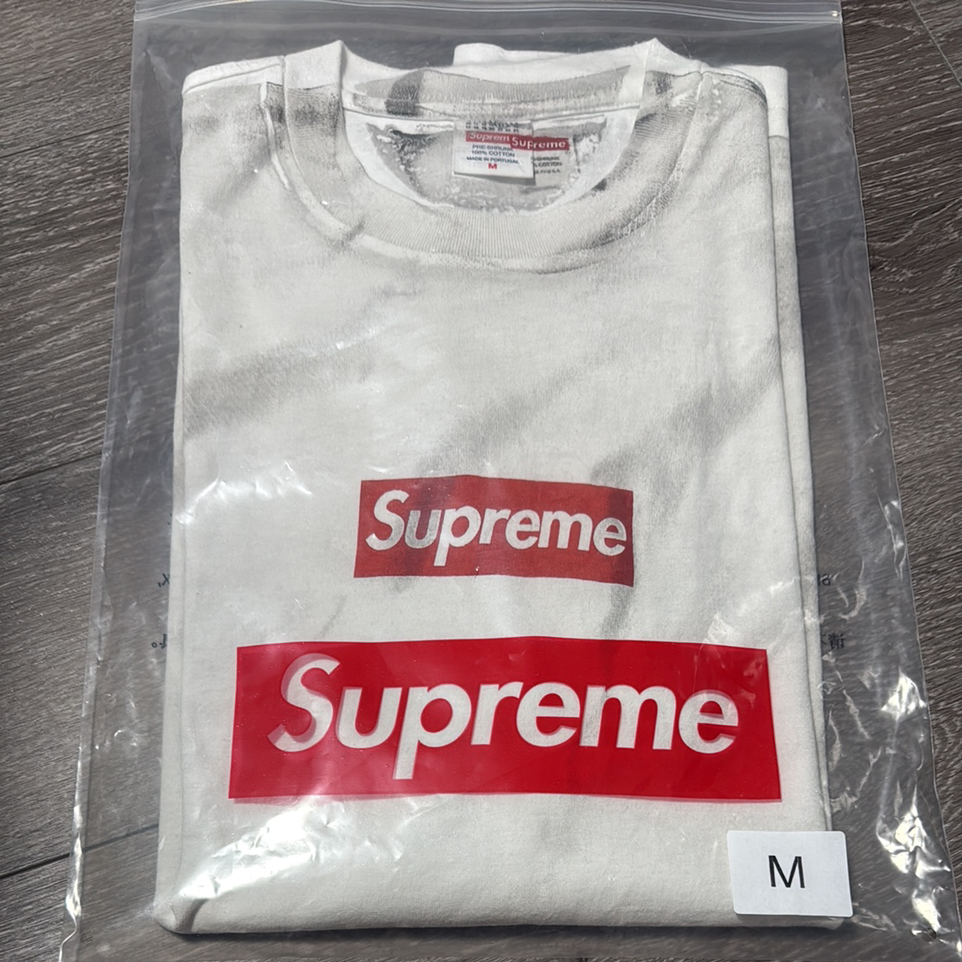Supreme x MM6 Maison Margiela Box Logo Tee "White"