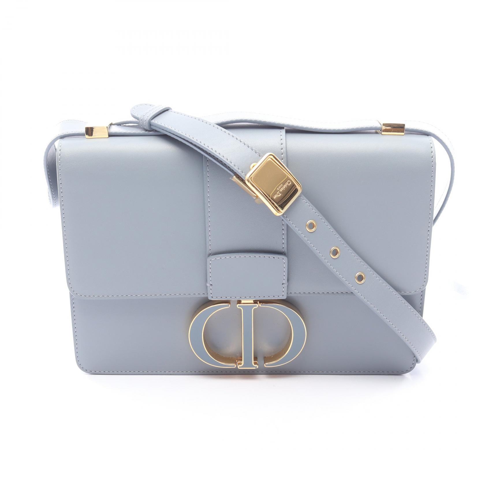 ディオール Dior 30 MONTAIGNE モンテーニュ ショルダーバッグ バッグ レザー レディース ブルー系 M9203UMOS 【中古】