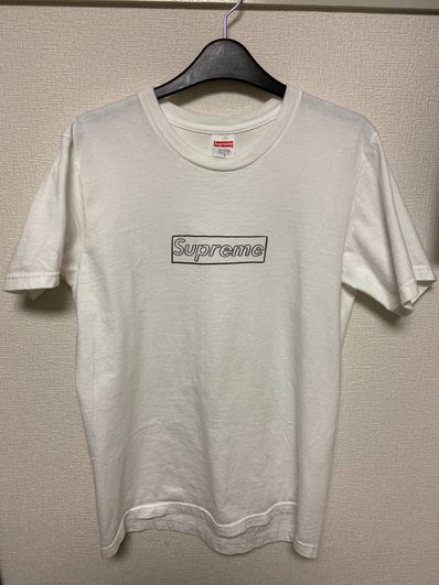 Supreme KAWS Chalk Logo Tee "White"