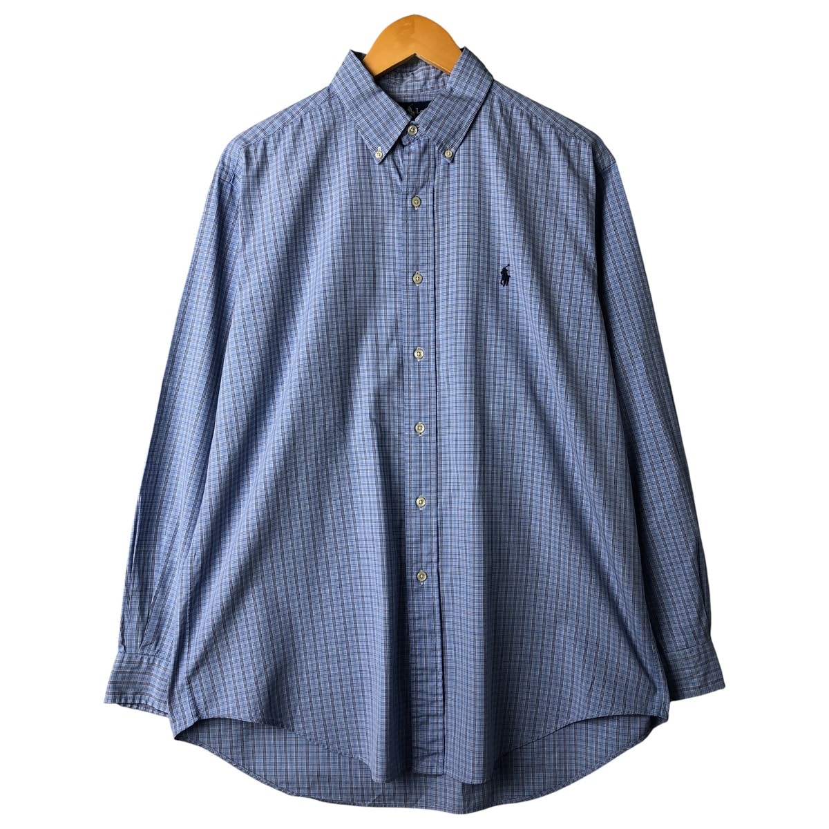 古着 ラルフローレン Ralph Lauren YARMOUTH 長袖 ボタンダウンチェックシャツ メンズL相当/eaa597078