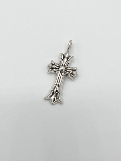 Chrome Hearts Double CH Cross Charm "Silver"
