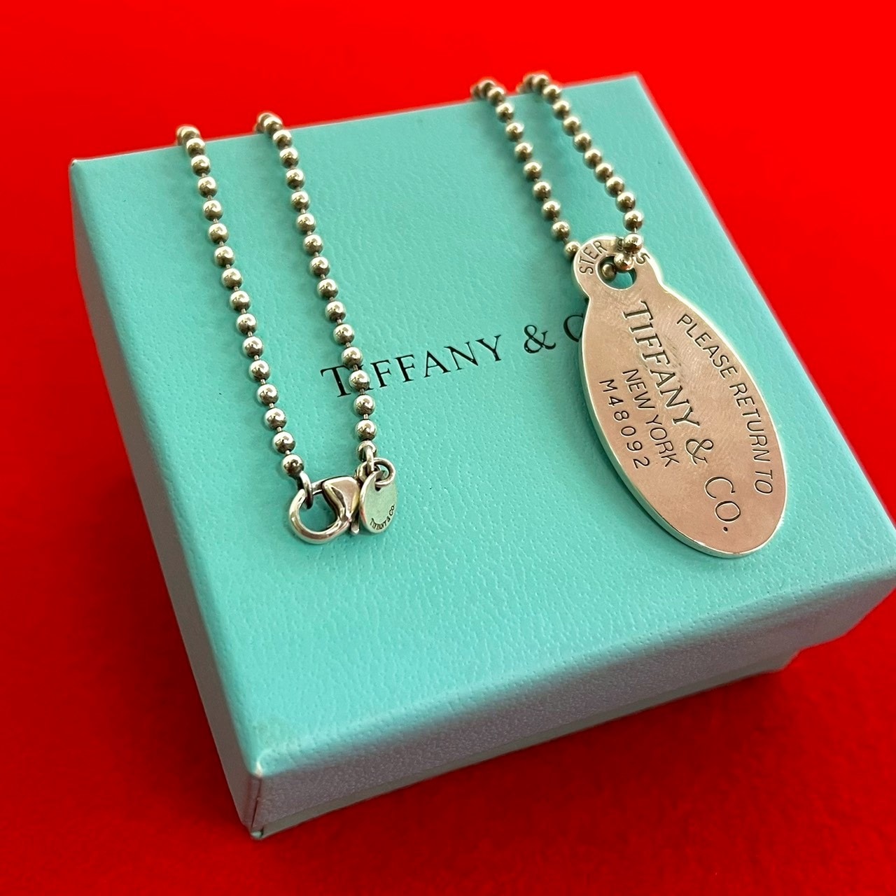 TIFFANY&Co. ティファニー リターントゥ オーバルタグ シルバー925 ネックレス シルバー
 14141