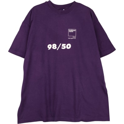 古着 90年代 ヘインズ Hanes Goldman Sachs ゴールドマンサックス アドバタイジングTシャツ USA製 メンズXL相当 ヴィンテージ/eaa495088