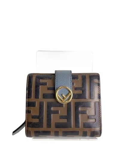 FENDI F Is Fendi Compact Wallet "Silver"