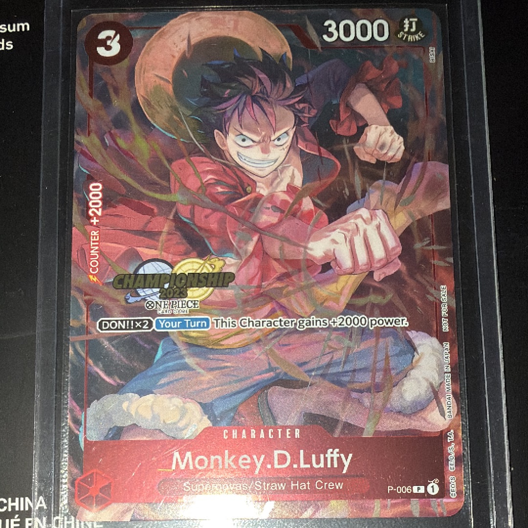 モンキー・D・ルフィ P [P-006]【英語版】(プロモーションカード「チャンピオンシップ 2023 セレブレーションパック」)