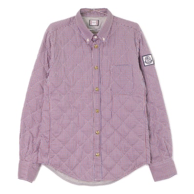モンクレール GAMME BLEU ガムブルー CAMICIA チェック 金ボタン ダウン入り 長袖シャツ 1