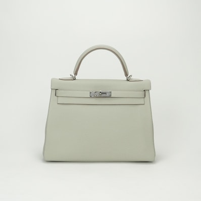 エルメス HERMES ケリー32 ケリー 32 バッグ トートバッグ ショルダーバッグ トゴ グリペール GrisPerle グレー Gray シルバー金具 ハンドバッグ 2way