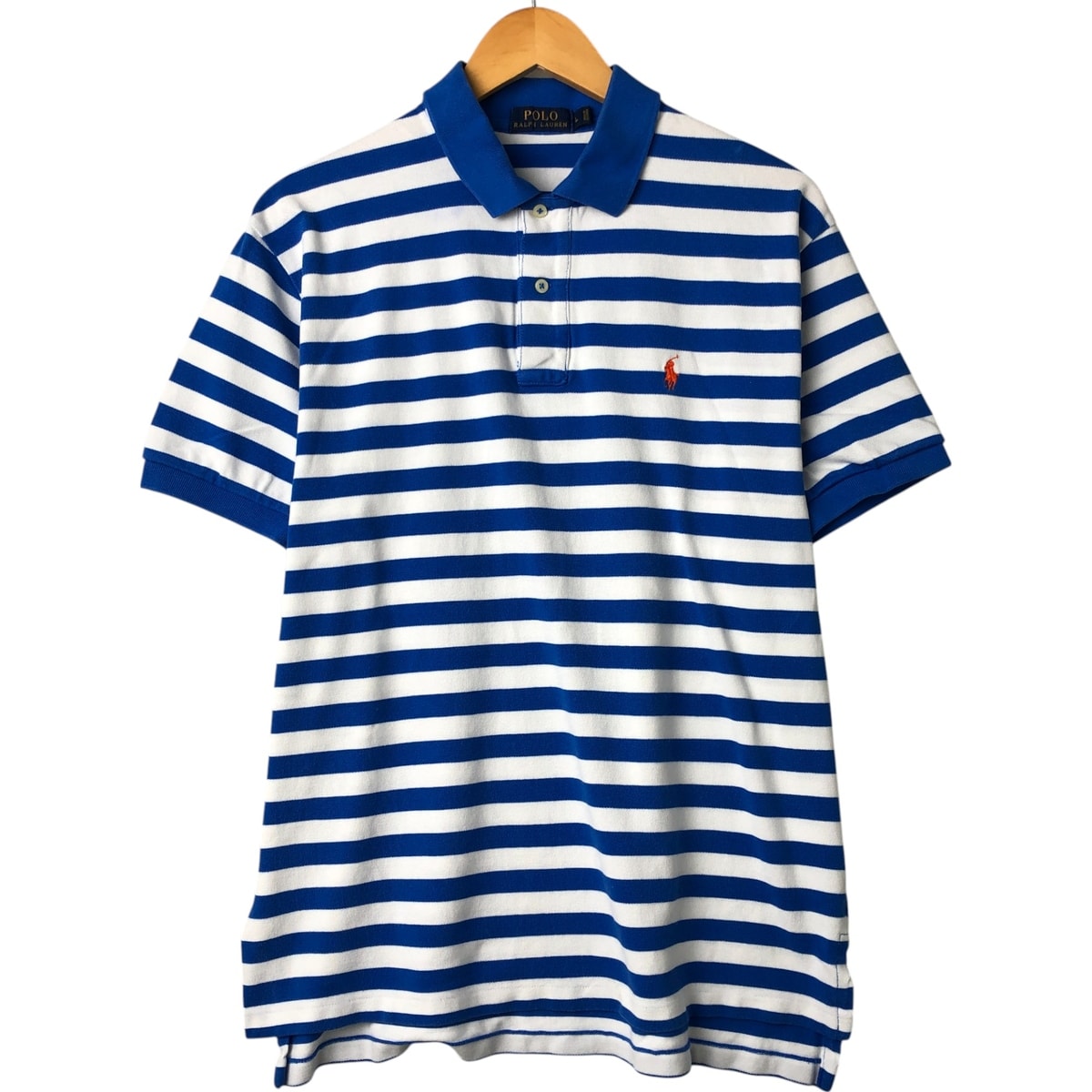 古着 ラルフローレン Ralph Lauren POLO RALPH LAUREN 半袖 ボーダー ポロシャツ メンズL相当/eaa561347
