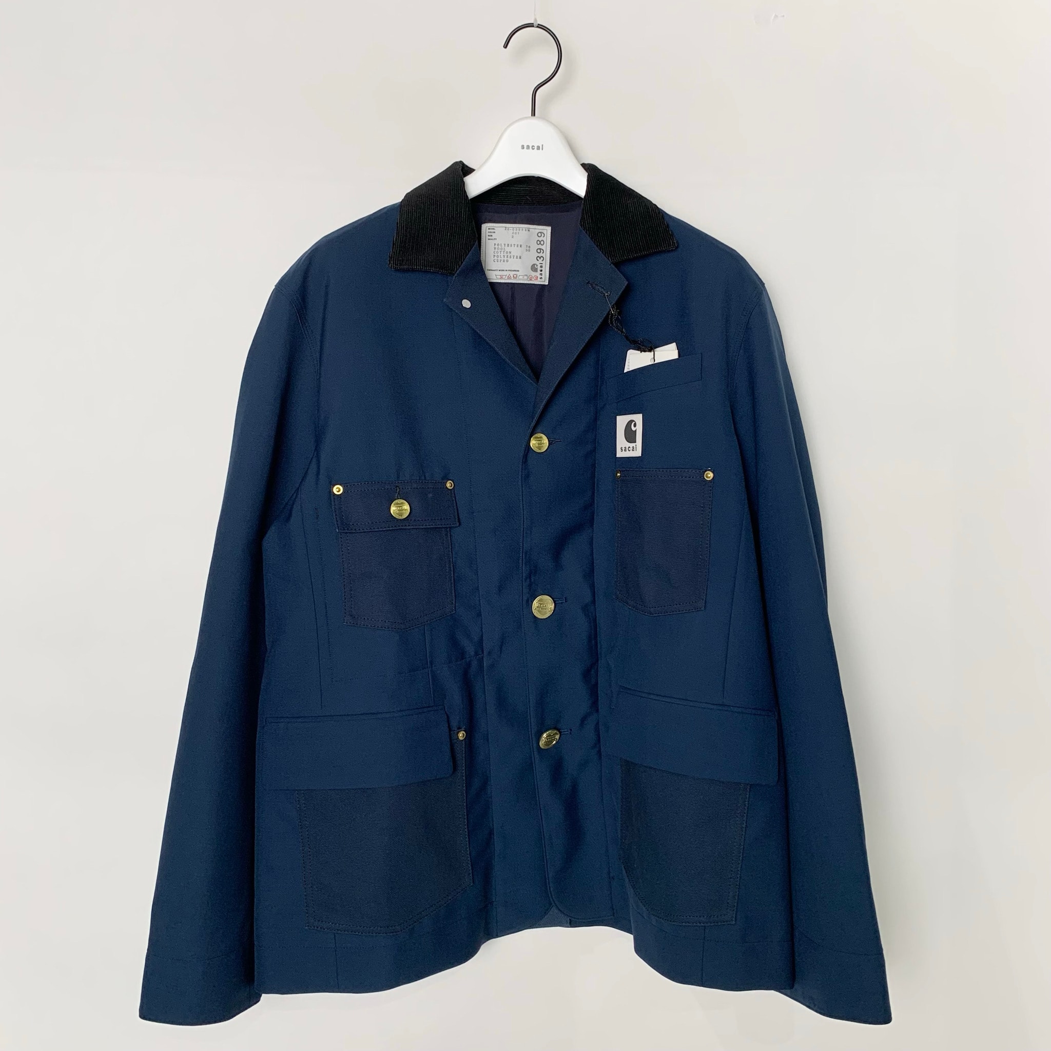 sacai x Carhartt WIP Suiting x Duck Jacket "Blue"